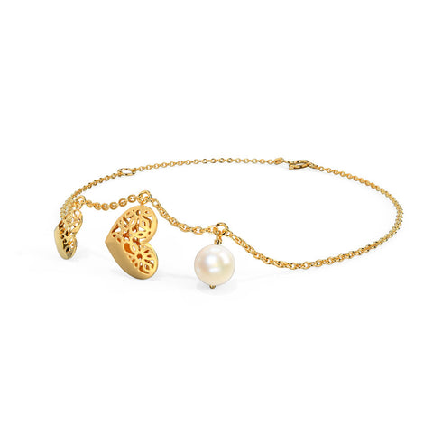 Evans Cutout Pearl Bracelet