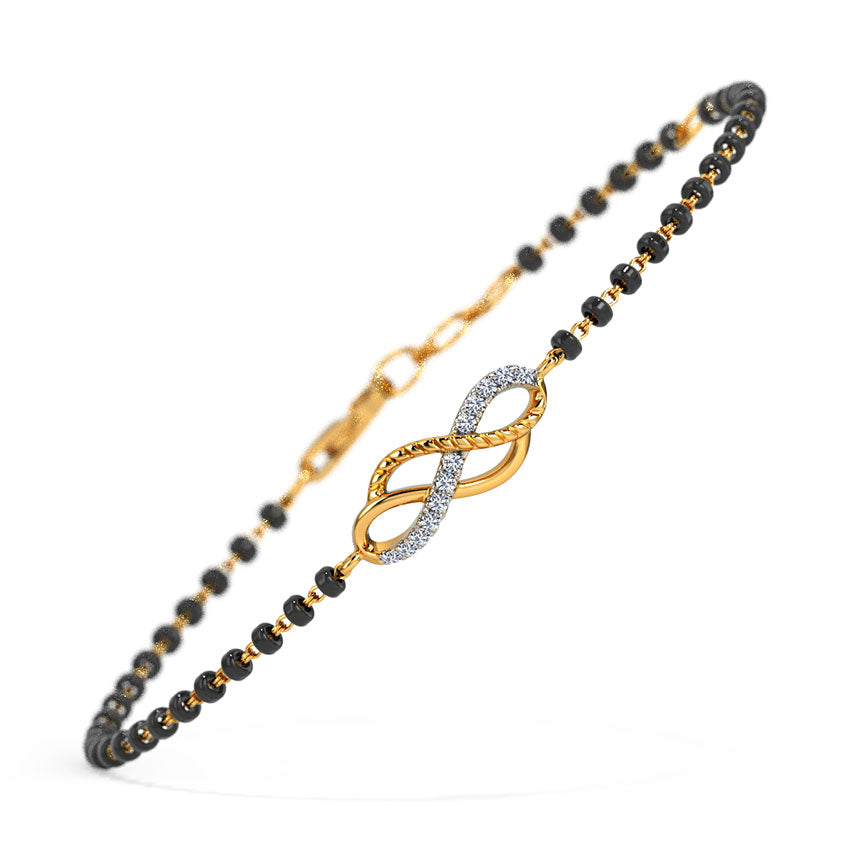 Arden Infinity Diamond Mangalsutra Bracelet