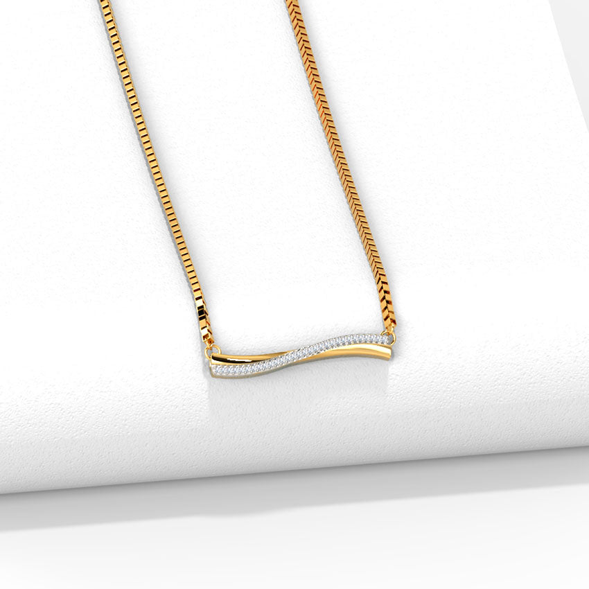 Amias Bar Diamond Necklace