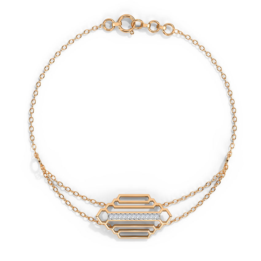 Regal Stepped Diamond Bracelet