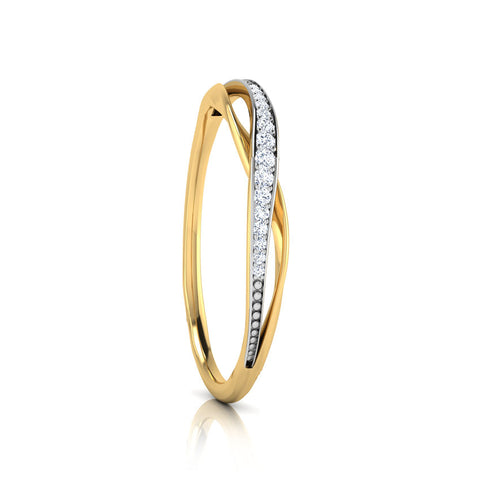 Beryl Overlapping Diamond Ring