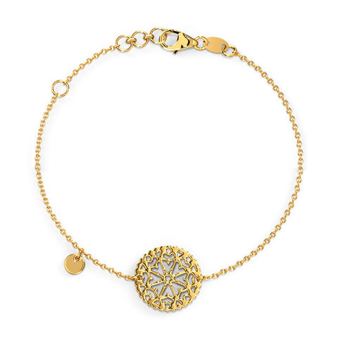 Minimalistic Aztec Gold Bracelet