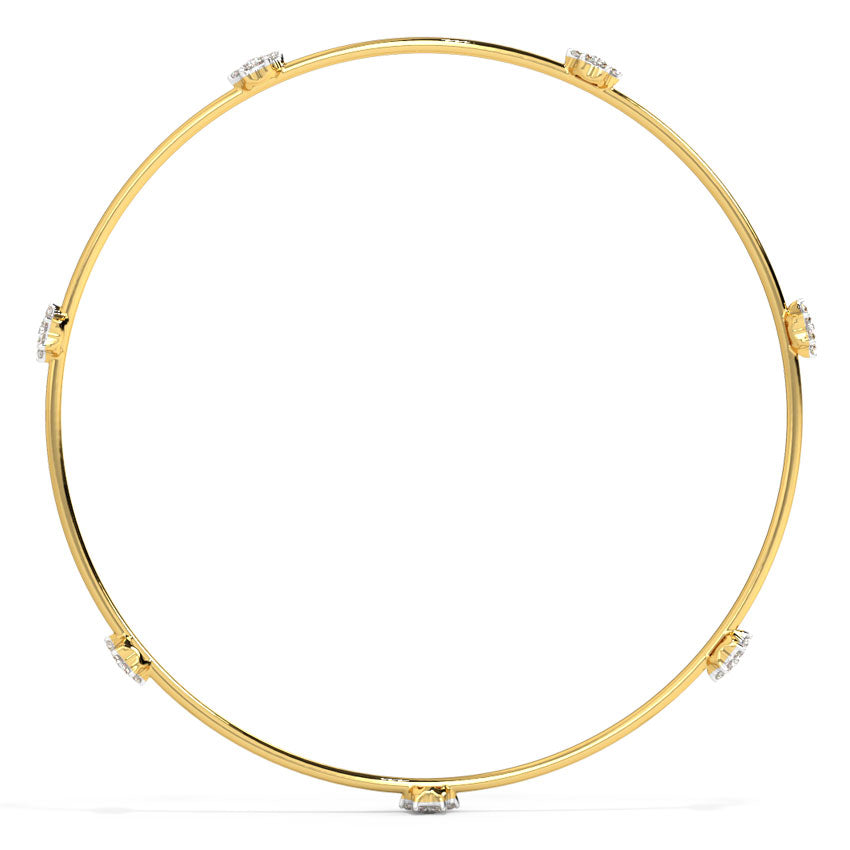 Vera Floral Diamond Bangle