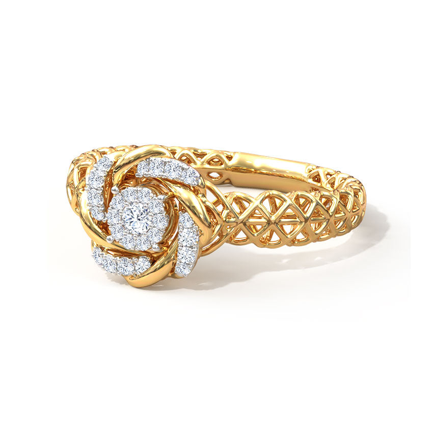 Swivel Mesh Diamond Ring