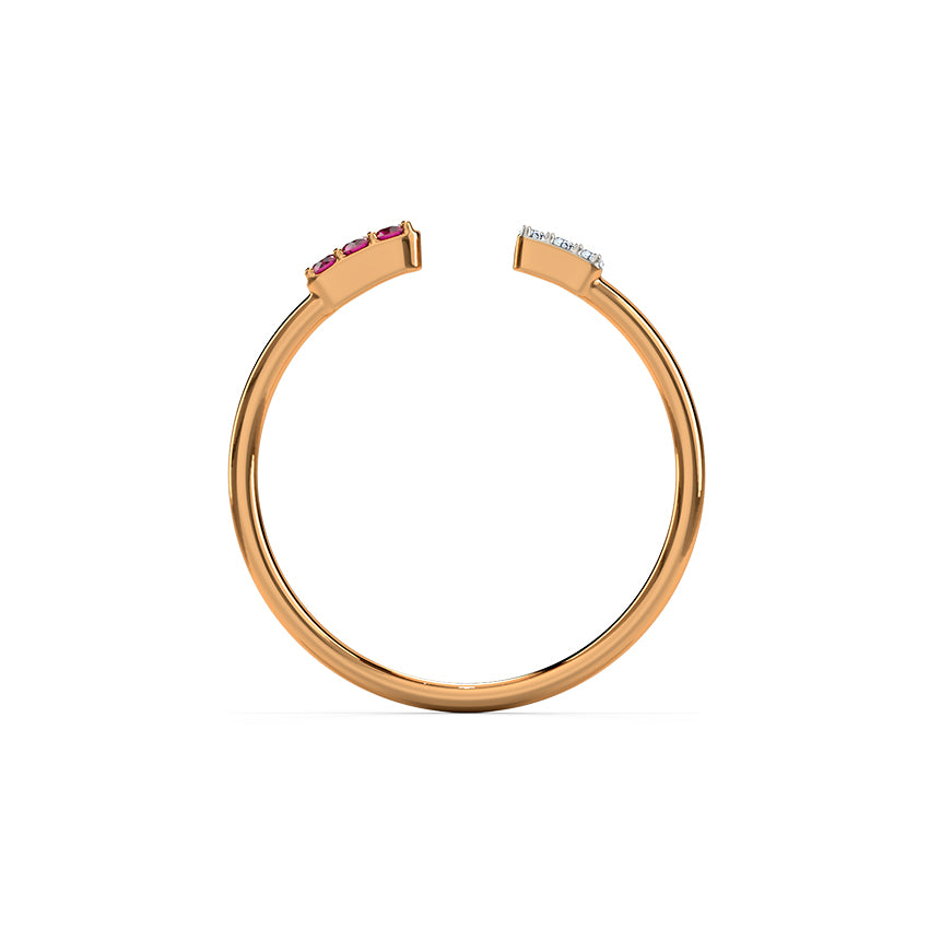 Twin Quad Gemstone Ring