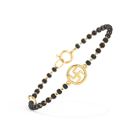 Swastik Baby Nazaria Gold Bracelet