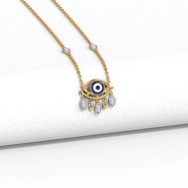 Divine Evil Eye Diamond Necklace