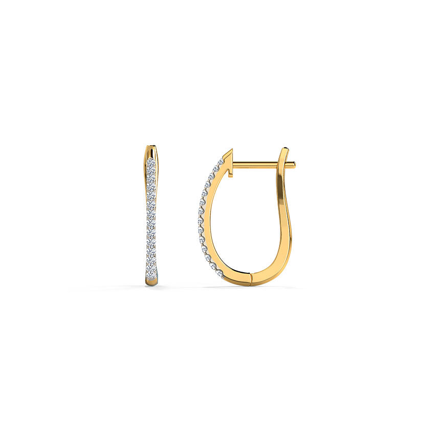 Scarlett Sparkle Diamond Hoop Earrings