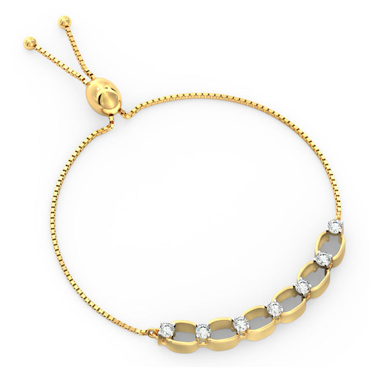 Link Adjustable Diamond Bracelet