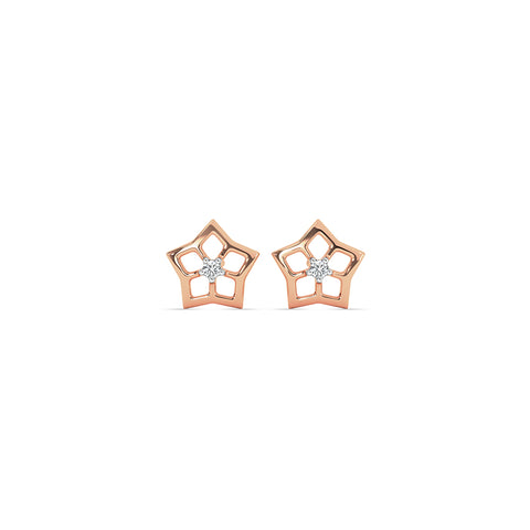 Full Bloom Diamond Stud Earrings