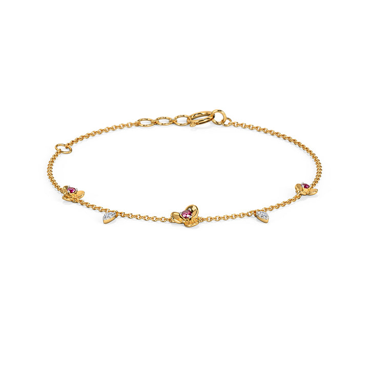 Adhira Floral Gemstone Bracelet