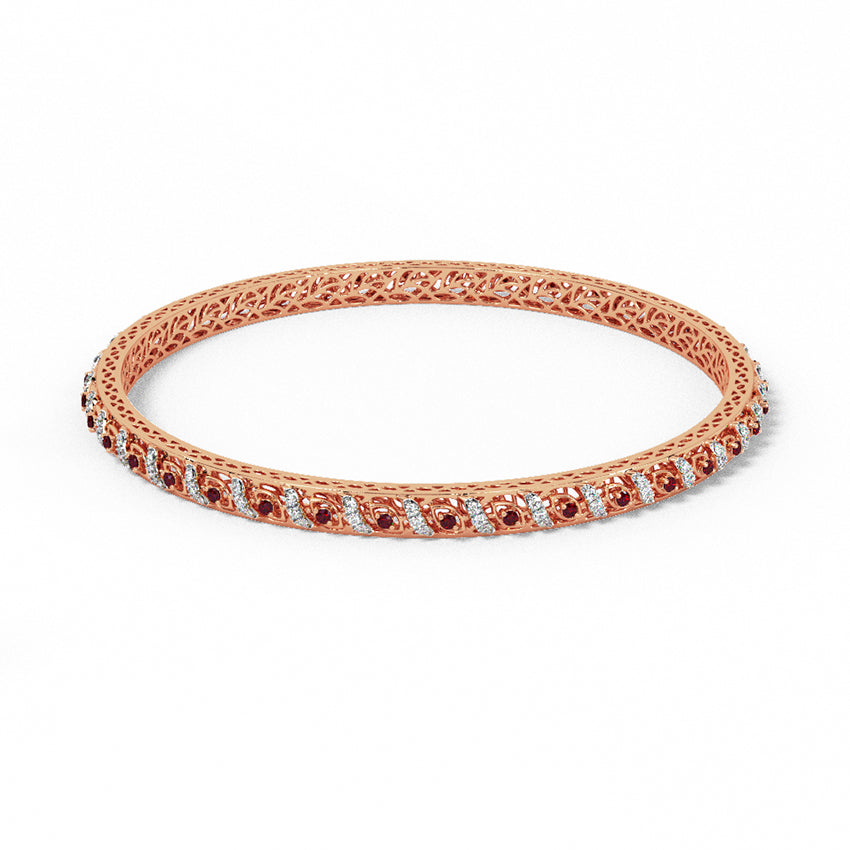 Radiant Trellis Diamond Bangle