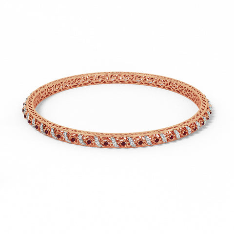 Radiant Trellis Diamond Bangle