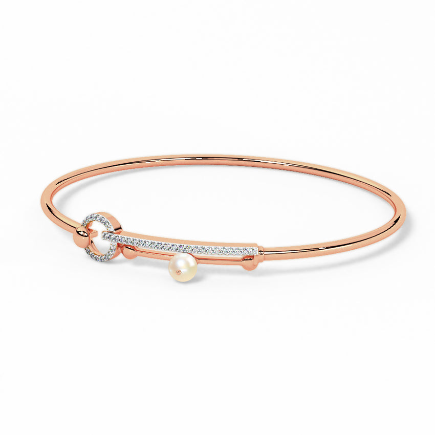 Lily Diamond Tube Bracelet