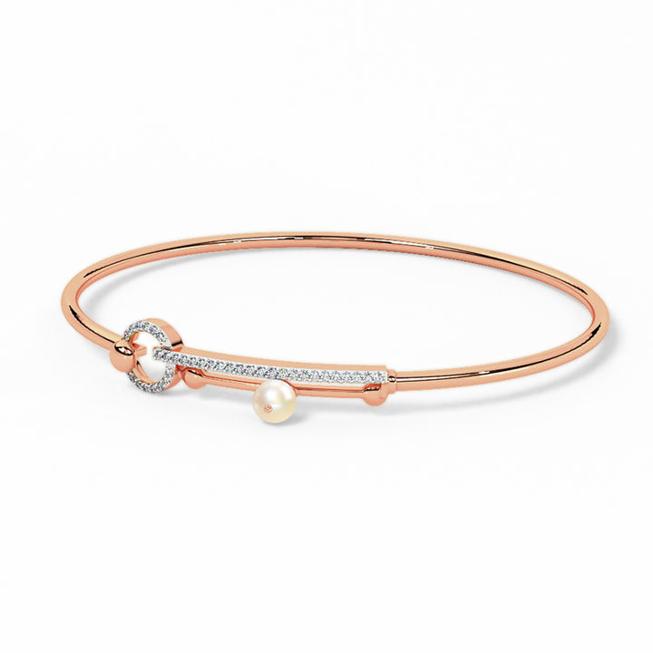 Lily Diamond Tube Bracelet