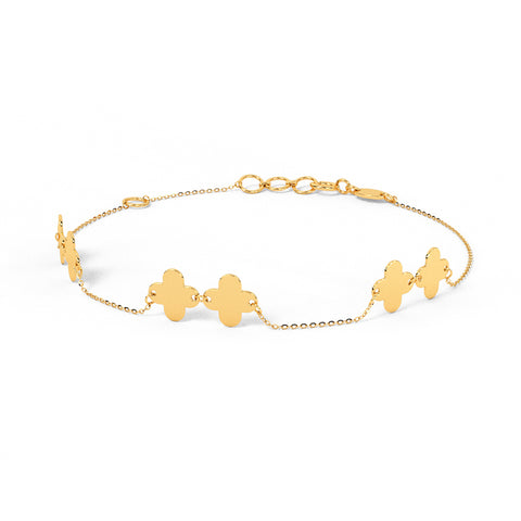 Duo Clover Gold Bracelet