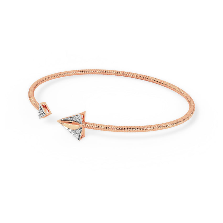 Eva Diamond Tube Bracelet