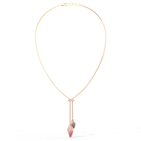 Dual Sway Gemstone Necklace
