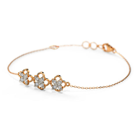 Alisha Quad Diamond Chain Bracelet