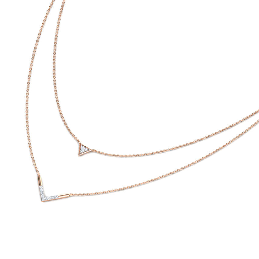 Victory Multi Layer Diamond Necklace
