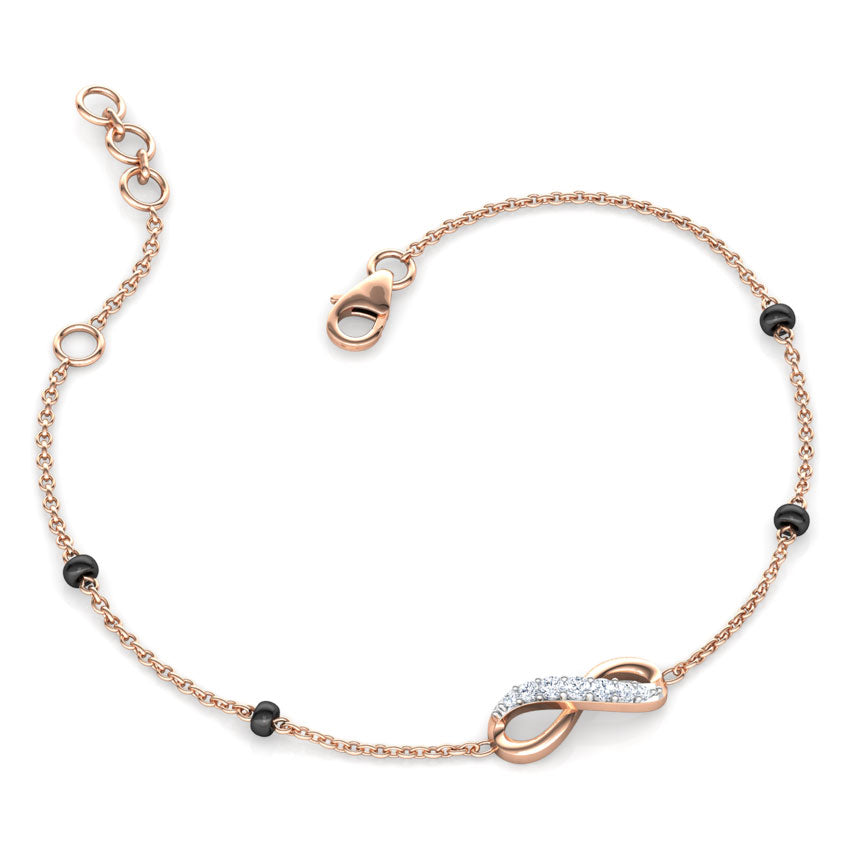 Akira Infinity Diamond Mangalsutra Bracelet