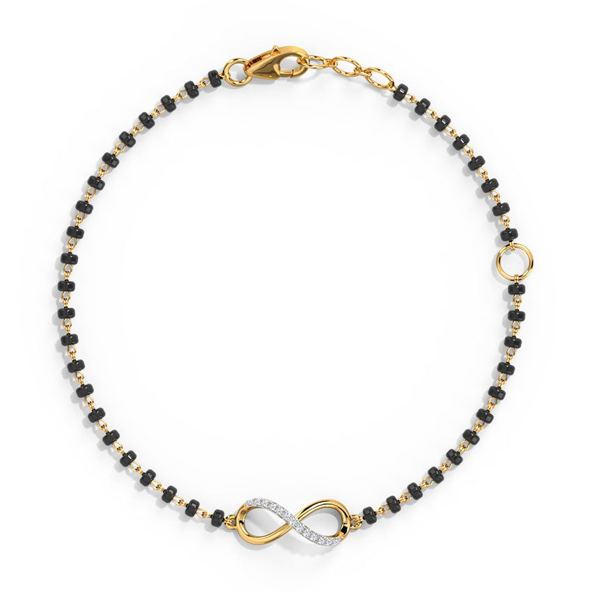Obi Infinity Diamond Mangalsutra Bracelet