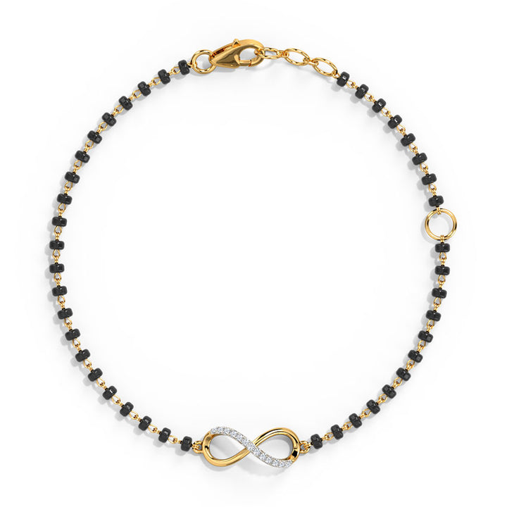 Obi Infinity Diamond Mangalsutra Bracelet