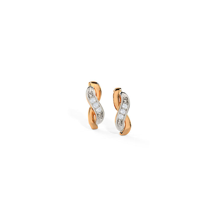 Dazzling Infinity Diamond Stud Earrings