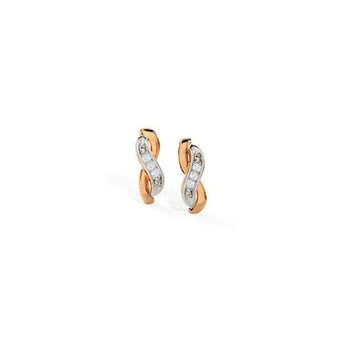 Dazzling Infinity Diamond Stud Earrings