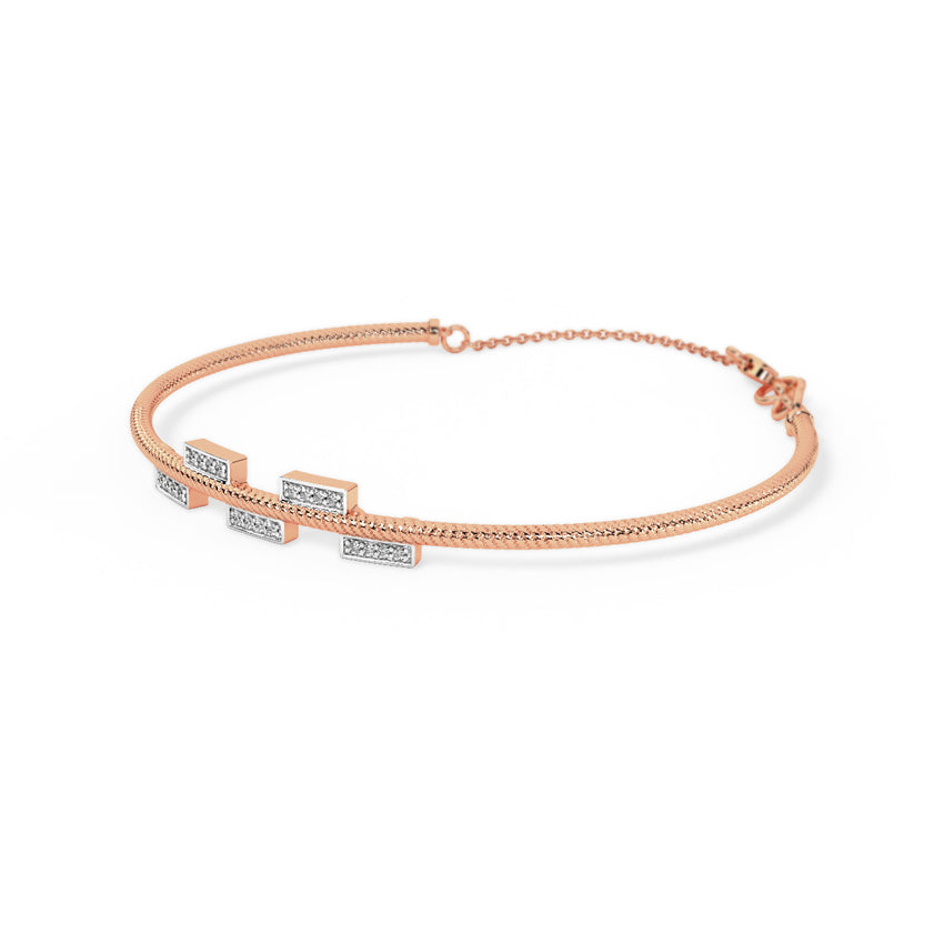 Alexa Diamond Tube Bracelet
