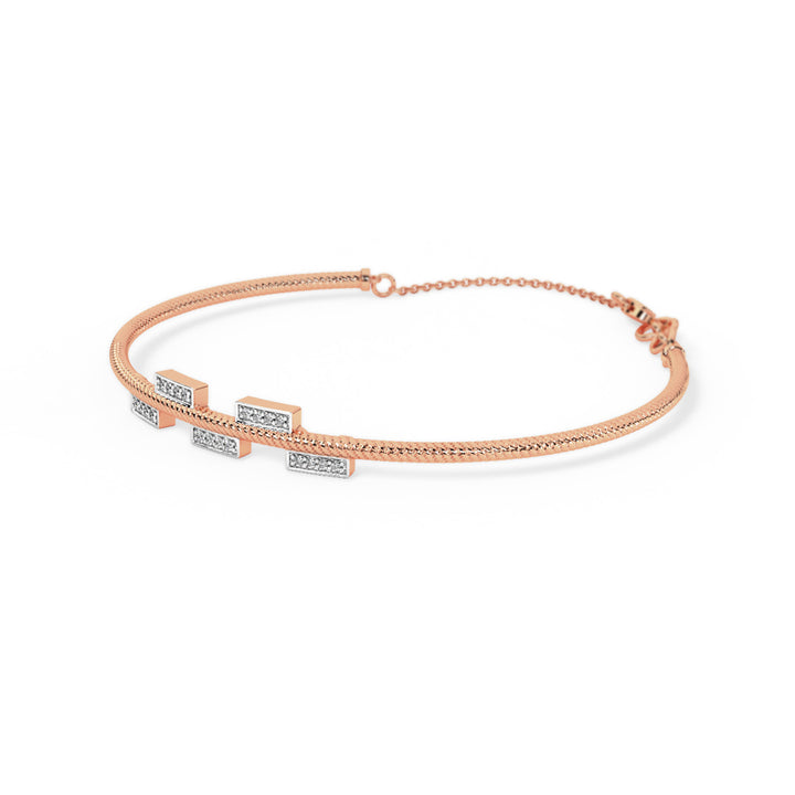 Alexa Diamond Tube Bracelet