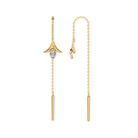Scarlett Florid Diamond Sui Dhaga Earrings