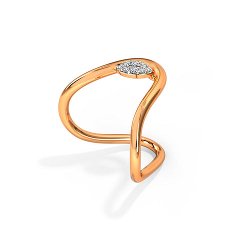 Flowery Diamond Vanki Ring