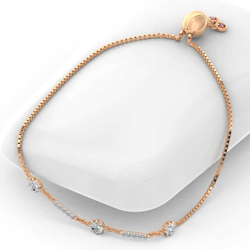 Orb Miracle Plate Diamond Adjustable Bracelet