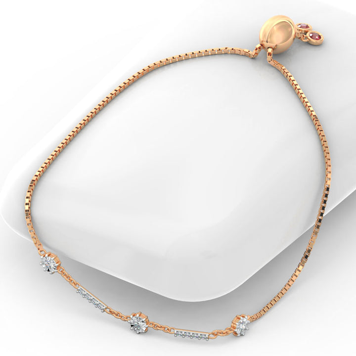 Orb Miracle Plate Diamond Adjustable Bracelet