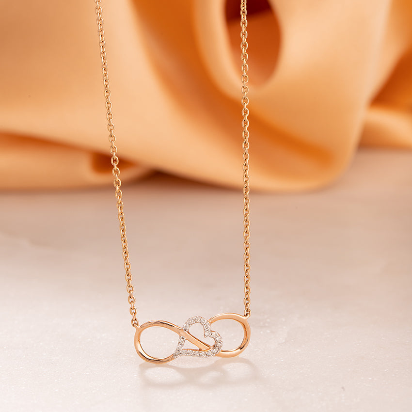 Boundless Love Infinity Diamond Necklace