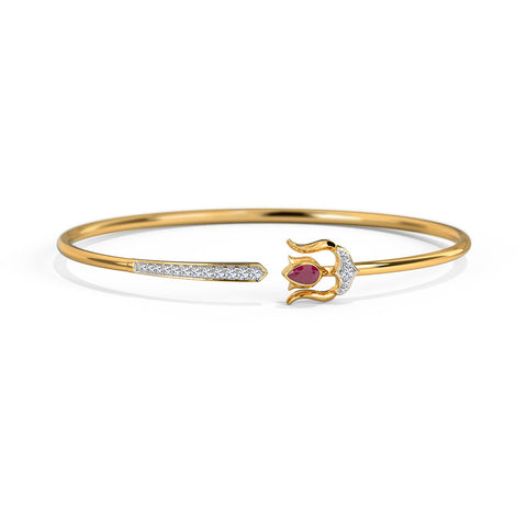 Trishul Kavacha Diamond Bracelet