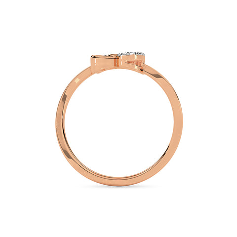Tangled Heart Diamond Ring