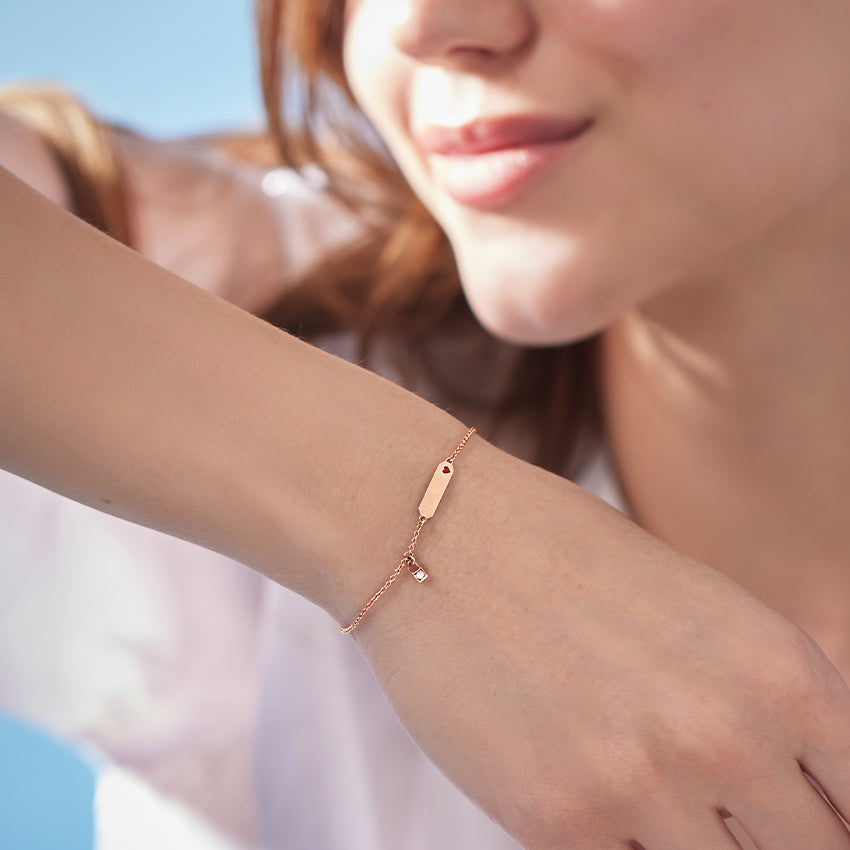 Snappy Personalised Diamond Bracelet