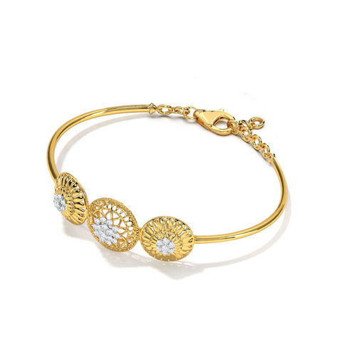 Dome Triad Diamond Bracelet