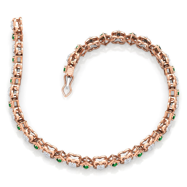 Radiant Floret Diamond Tennis Bracelet