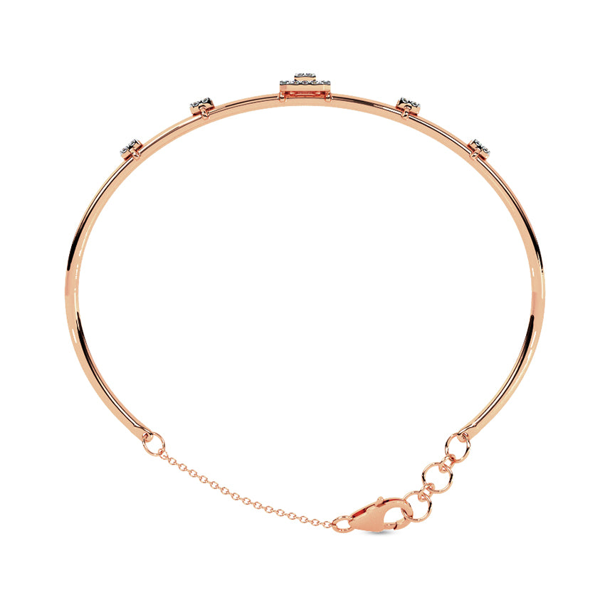 Modern Quad Diamond Bracelet