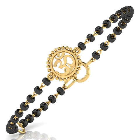 Om Baby Nazaria Gold Bracelet Set of 2