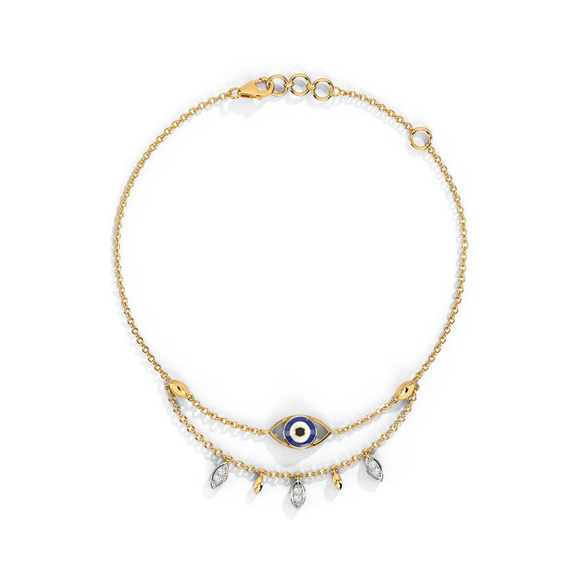 Divine Evil Eye Diamond Bracelet