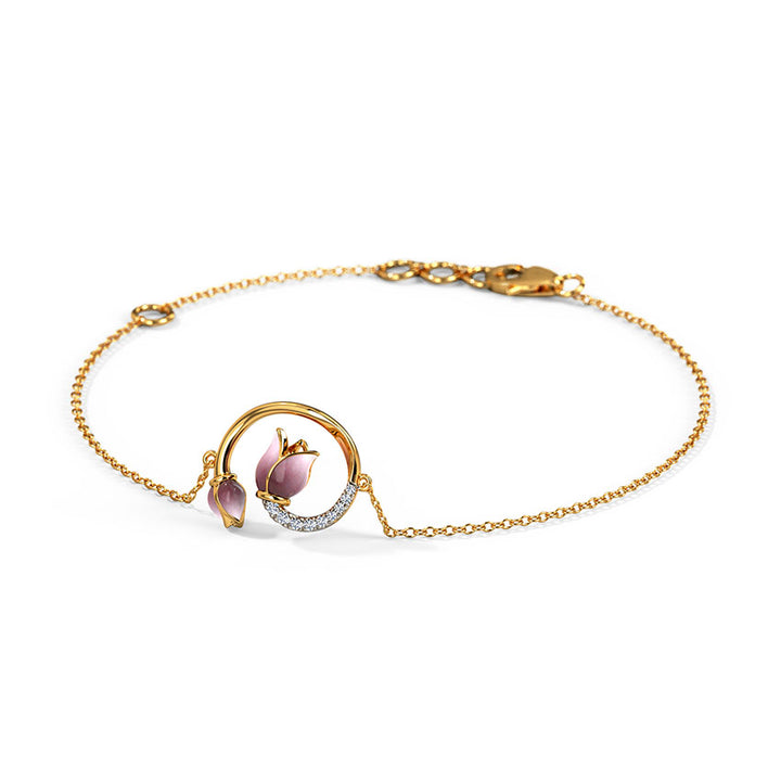 Dianella Tulip Diamond Bracelet