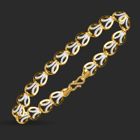 Juana Leaf 22KT Gold Bracelet