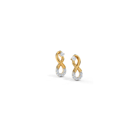 Ira Infinity Diamond Hoop Earrings