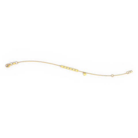 Minimalistic Love Gold Bracelet