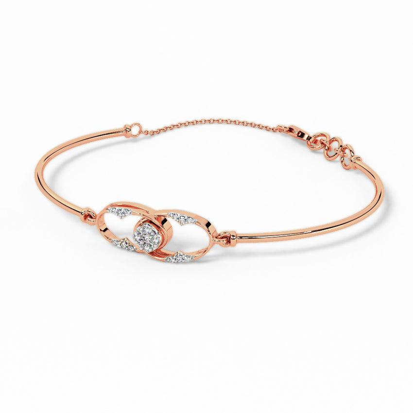 Luna Diamond Tube Bracelet