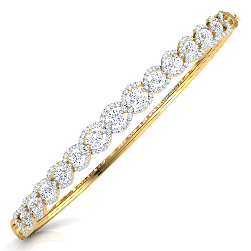 Linear Orb Diamond Bracelet